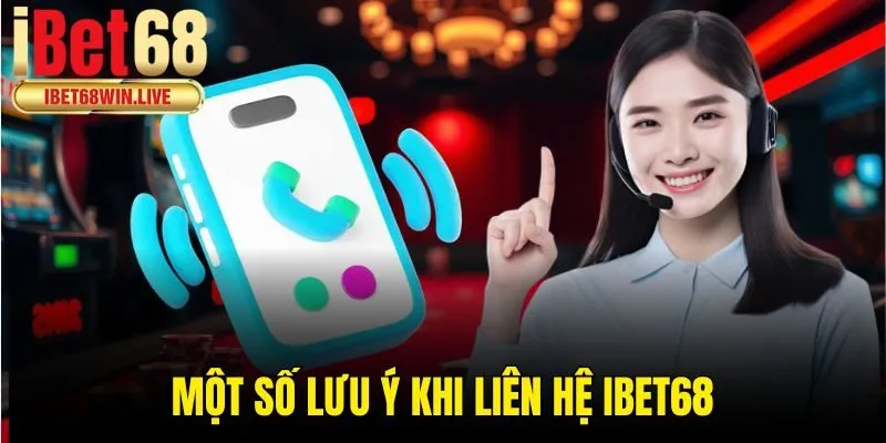 Một số lưu ý khi liên hệ ibet68